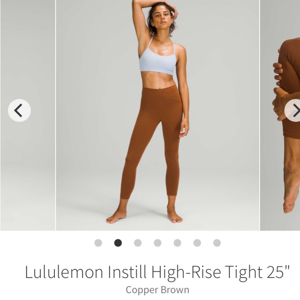 Lululemon Instill High-Rise Tight 25” copper brown
